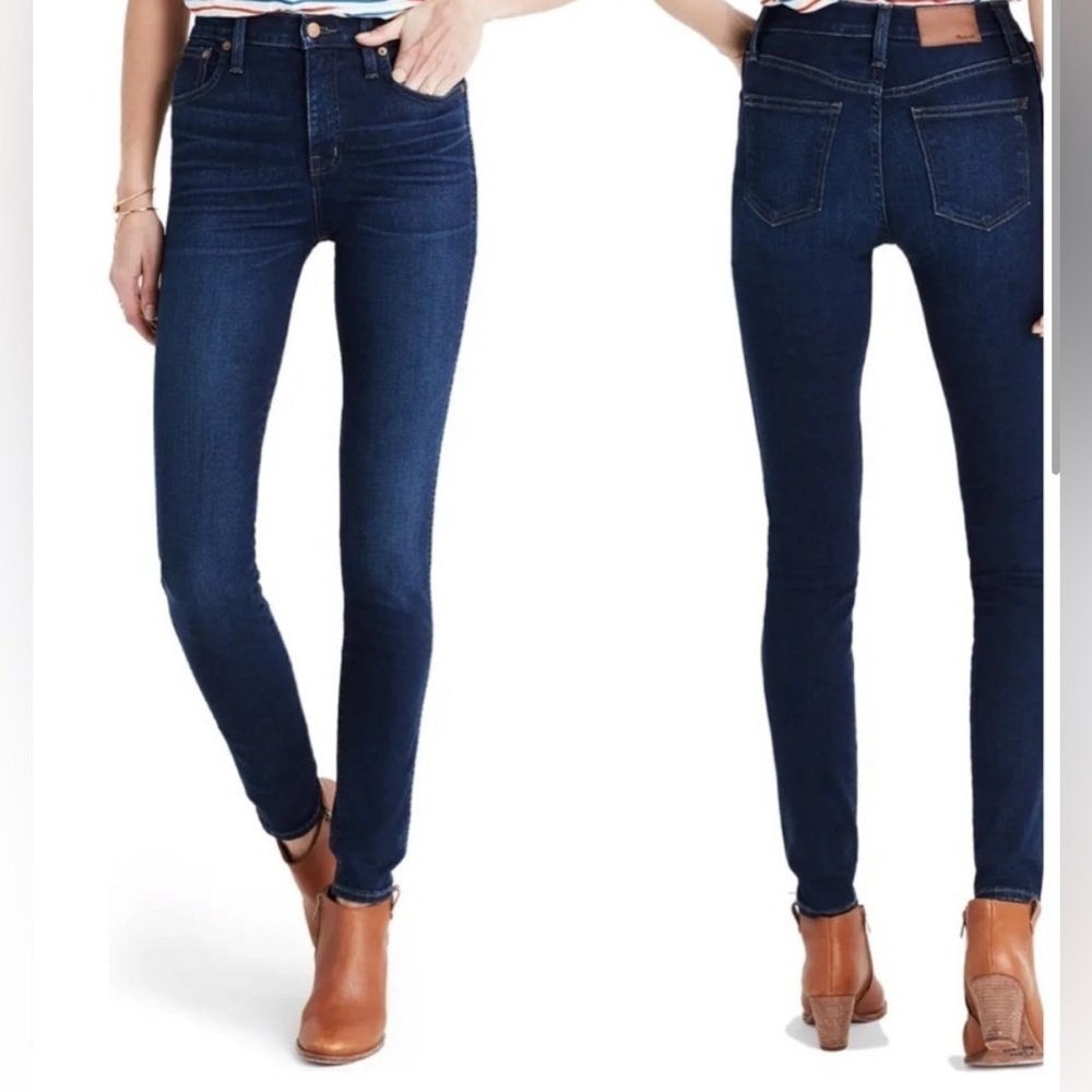 NWT Madewell Women's Blue Jeans 10” high rise skinny Sz 23